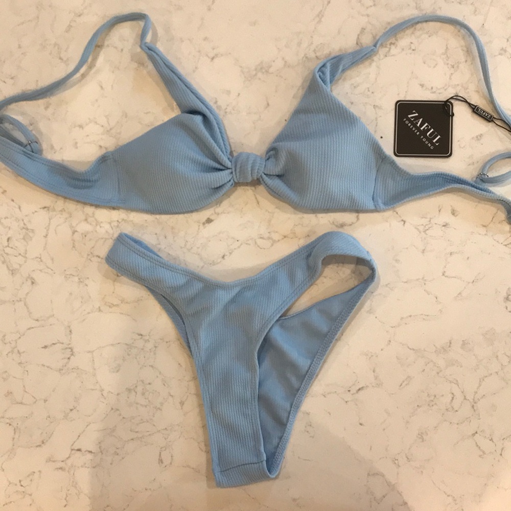 Baby blue zaful bikini